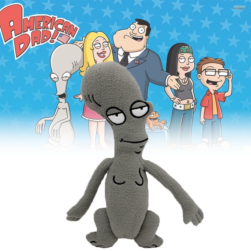 9.8in Roger the Alien Plush Doll Cartoon American Dad Figure Collection Doll Toy
