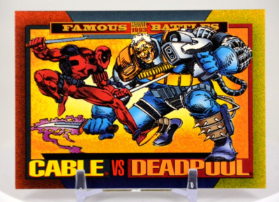 1993 SkyBox Marvel Famous Battles Cable vs Deadpool #178