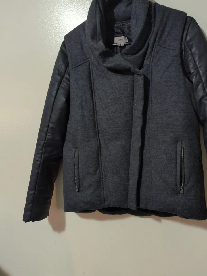 Helmut Lang Wool Down Jacket / Vest  Women S (Removable Lining Sleeves) Black  - Image 4 of 4