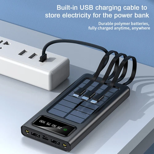3000000mAh 4 USB Portable Charger Solar Power Bank For Cell Phone - Picture 6 of 12