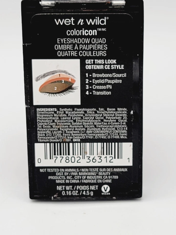 Wet n wild Color Icon Eyeshadow Quad- Dragon Scales 36312 - Image 3 of 3