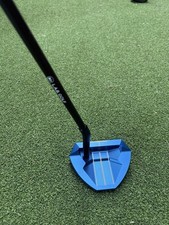 L.A.B. Golf Blue Mallet Putter RH Graphite Shaft Black Grip & Headcover