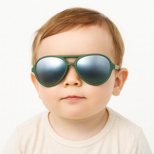 NWT Janie and Jack Green Aviator Sunglasses Toddler Size