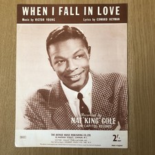 When I Fall In Love Recorded By Nat King Cole Sheet Music