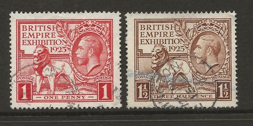 GB SG432-3 1925 British Empire Exhibition Wembley Set Fine Used UK P&P Free