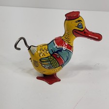 J. CHEIN Sailor Duck 40s TIN LITHO WIND UP Toy EUC VTG Works