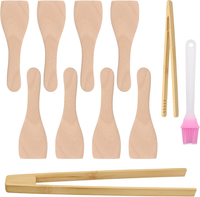 8 StüCk Holzspatel, Spatel, Holzspatel, Spatel, Schaber, Aus Holz Mit 2 Holzzang