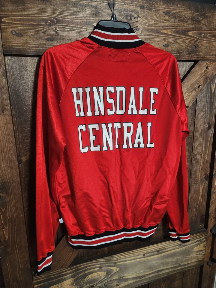 RARE Hinsdale Central 1980s-90s Red Devils High School Wrestling Jacket Size M - Image 3 of 4