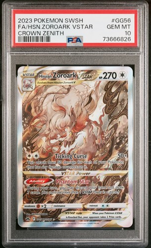 Zoroark Vstar #GG56 2023 Pokemon Sword And Shield Crown Zenith PSA 10