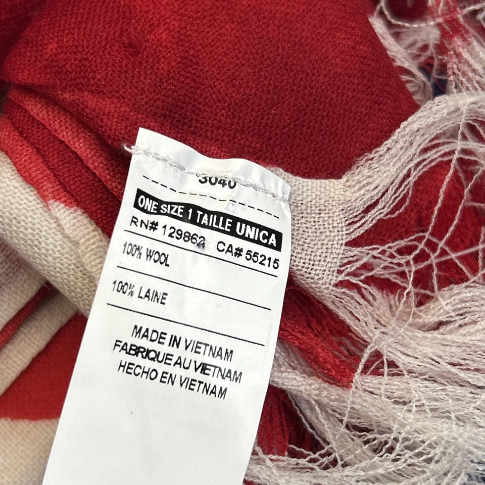 New Whit Tags Nike Scarf USA Victory Scarf Adult 100% Wool Red/White/Blue - Image 4 of 4