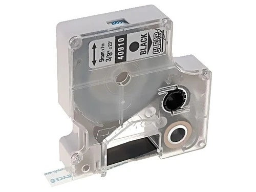 S0720670 Tape 9mm 7m colorless drawing ink: black DYMO