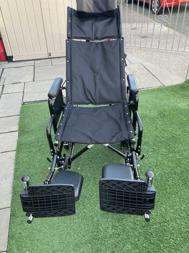 High Back Reclining Wheelchair With Elevated Leg And Foot Rests Immaculate - Picture 4 of 8