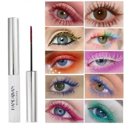 HANDAIYANⓇ Colour Waterproof Mascara Long Lasting Curling Lengthening EyeLashes Makeup UK