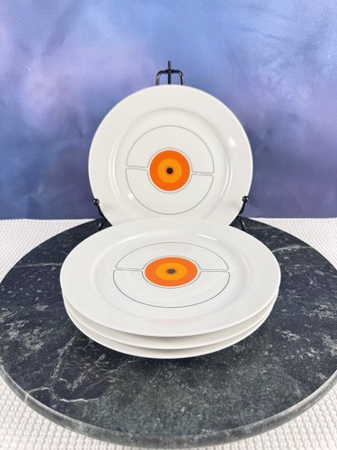 THOMAS Eclipse Retro MCM Desert Salad Plate 7 5/8" Germany Rosenthal Set Of 4