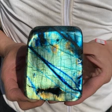 1.8lb Natural Labradorite Gorgeous Feldspar Crystal freeform Specimen Healing