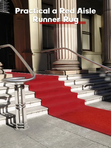 Red Carpet Runner Party 3 x 10 Dark Red/Burgundy Extra Thick Non-Slip Red Aisle - Picture 8 of 8