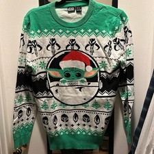 EUC Baby Yoda Christmas sweater sz medium