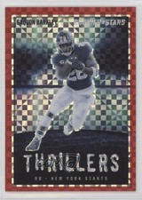 2023 Panini Rookies & Stars Thrillers Red Plaid Prizm Saquon Barkley #TH-22 07sf