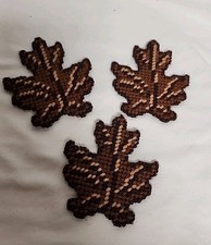 Autumn Leaves Cross Stitch Set Of 3 . Fall Decor