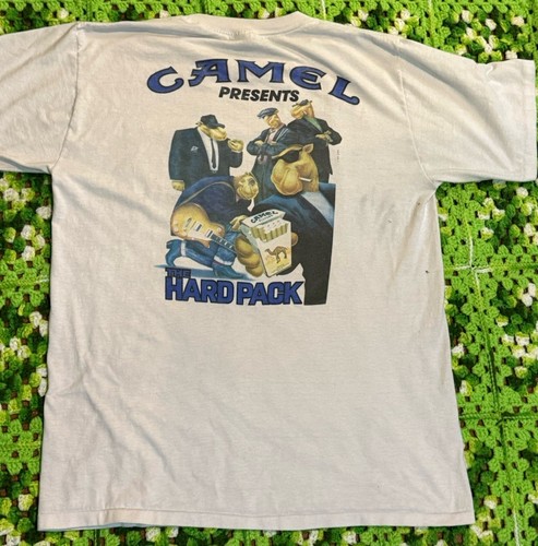 Vtg Joe Camel Hard Pack Promo Shirt Xl Single Stitch 90s USA Punk Retro As Is At