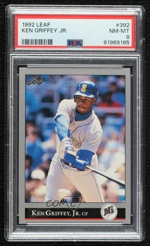 1992 Leaf Ken Griffey Jr #392 PSA 8 HOF