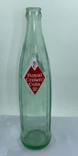 Vintage Royal Crown RC Cola Soda Pop Bottle 10 oz Green Glass