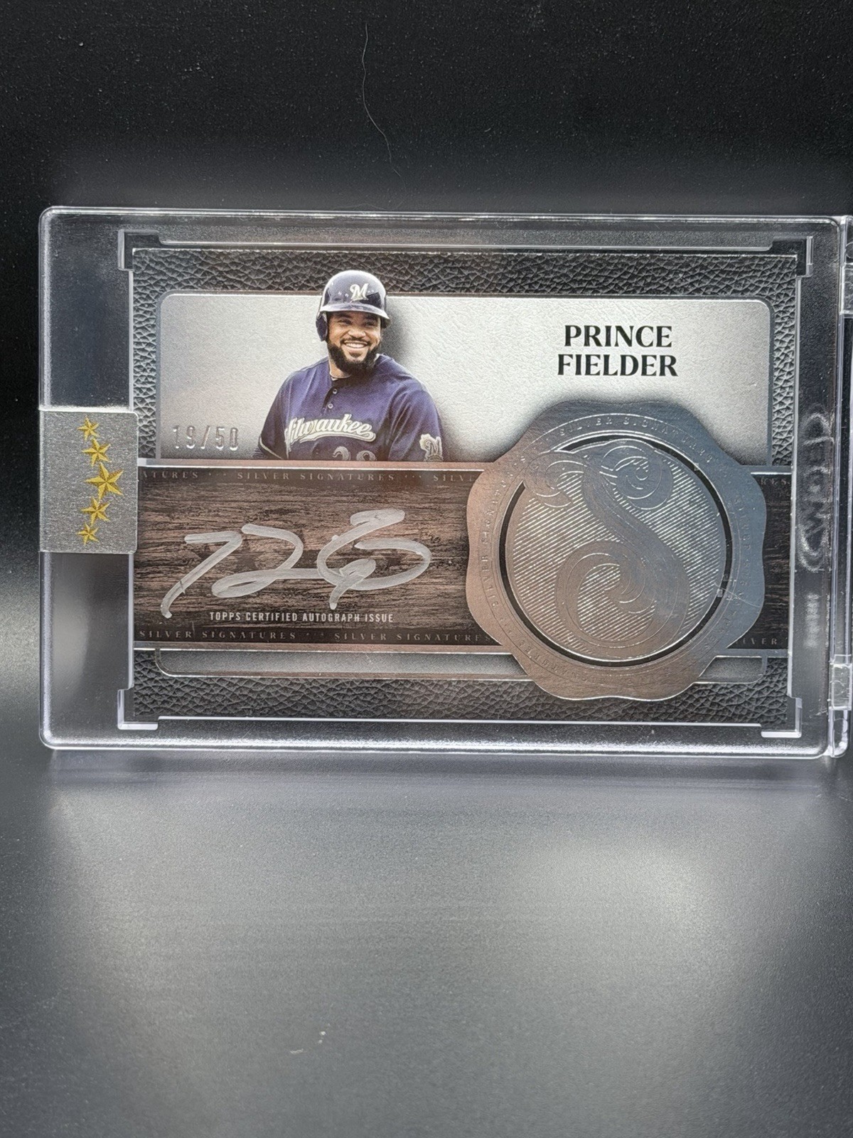 2025 Topps Five Star Prince Fielder Silver Signatures Silver /50 Brewers