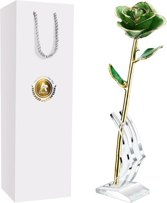 24K Gold Dipped Rose Made from Real Rose - Unique Design for Anniversary, Valent