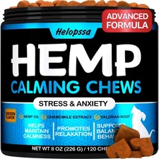 Hemp Calming Chews For Dogs With Anxiety And Stress - Anxiety Relief C