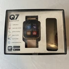 Q7 Smartwatch IPHONE X,GALAXY 10 OR HIGHER COMPATIBLE Rose Gold Grey  Xtra Band