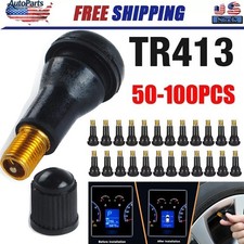 50100pcs Tire Valve Stems Tr 413 Snap-in Car Auto Short Rubber Tubeless Tyre Us
