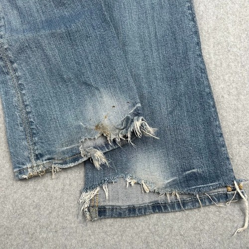 Miss Me Jeans Bootcut Floral Low Rise 30x34 Distressed Whisk Light Wash Wide Leg - Picture 8 of 10