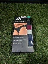 adidas Women's Seamless Bikini Underwear Multicolor, 4 Pack, Size XLarge