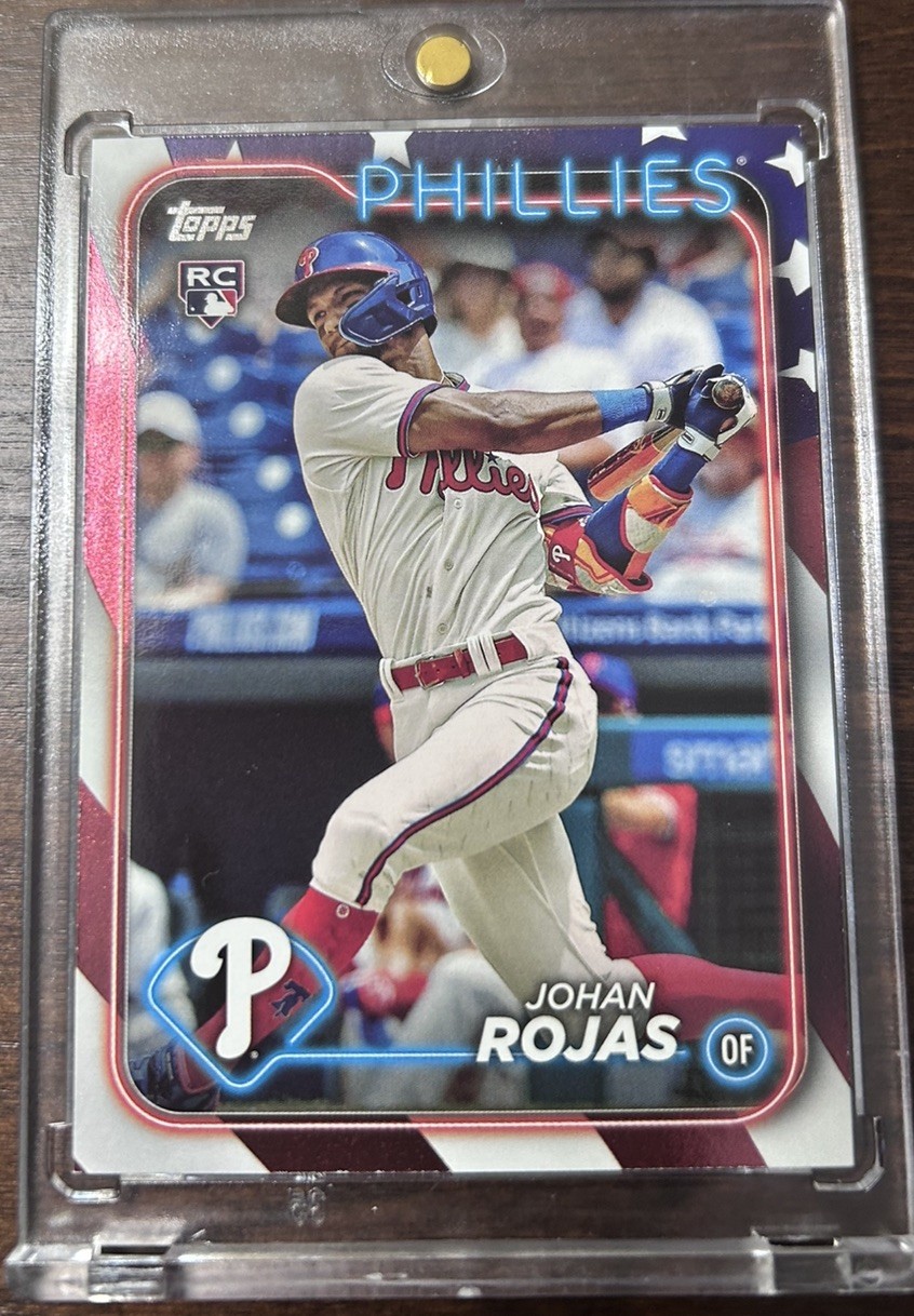 Topps 2024 Series 1 Independence Day Johan Rojas /76 RC #209 Phillies