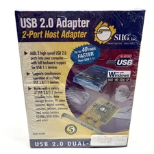 Vintage SIIG USB 2.0 2-Port Host Adapter / Model US2286 NEW Rare