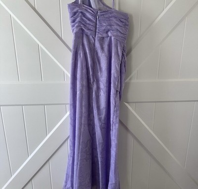 ebay purple bridesmaid dresses Azazie Bridesmaid Dress Formal Wedding Guest Light Purple Burnout Floral