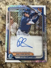 2024 Bowman Chrome Mega Box Ryan Clifford Mojo Auto #BMA-RC New York Mets