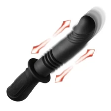 MASTER SERIES Power Thrust Thrusting Silicone Vibrator for Beginners, Men,
