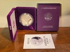 1992-S Proof $1 American Silver Eagle Box, OGP & COA