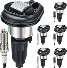 6 Pack For 2002-2005 GMC Envoy 4.2L L6 Ignition Coil and Spark Plug