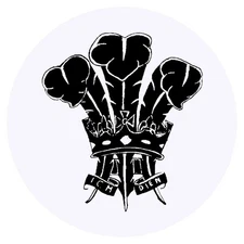 24 x 'Prince Of Wales Feathers' Stickers (SK00006754)