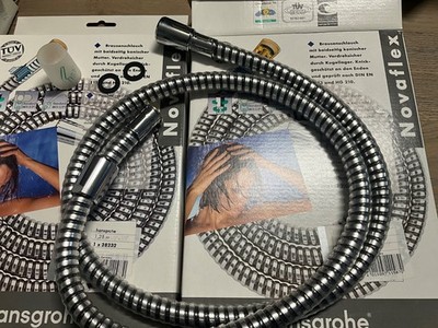 Hansgrohe  Novaflex Brauseschlauch in Chrom. ca. 1,25m, 90er Jahre