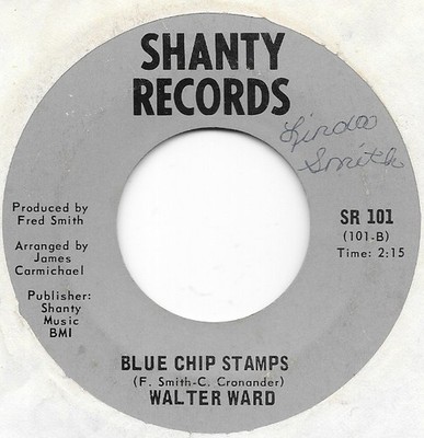 WALTER WARD Blue Chip Stamps on Shanty funk soul 45 HEAR