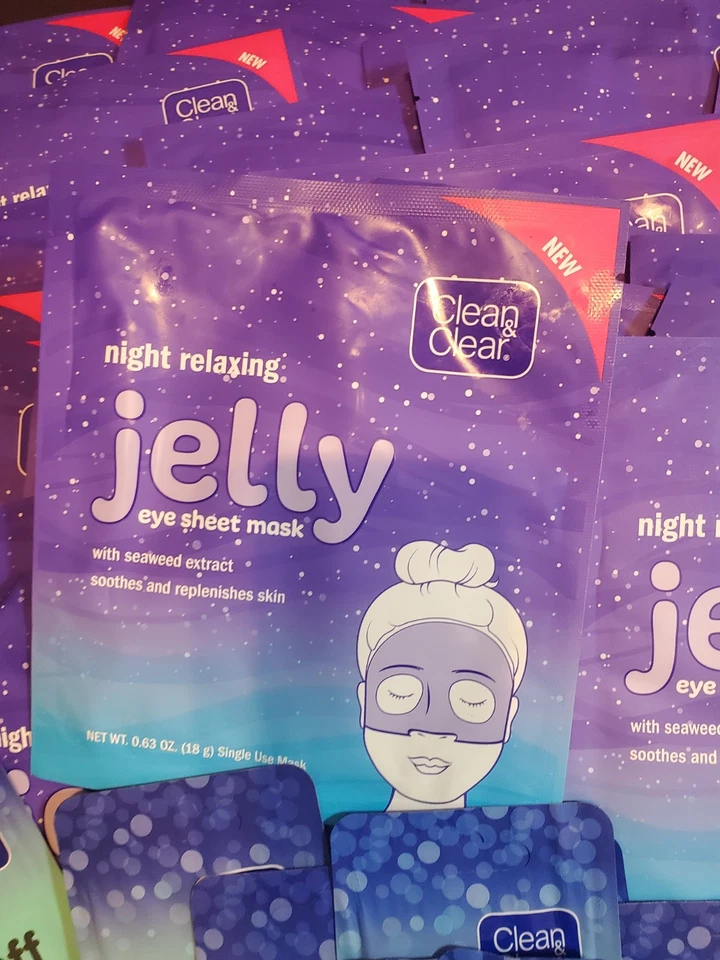 Clean & Clear Peel Off Mask Charcoal , Jelly Eye Sheets Lot 250 Pcs  - Image 3 of 3