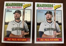 2026 Topps Heritage Cal Raleigh Chrome #269 Seattle Mariners & Base