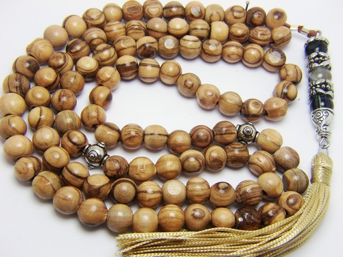 8 mmx99 GENIUNE OLIVENHOLZ Zaitoon ISLAMISCHE GEBETSPERLEN TASBIH MASBAHA KORAN GESCHENK - Bild 9 von 9