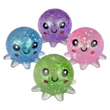 RI One Dozen 2.5" Squeezy Sugar Octopus in Assorted Colors