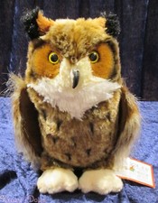 Douglas Great Horned Owl 11" Plush Cuddle Toy New with Tags 