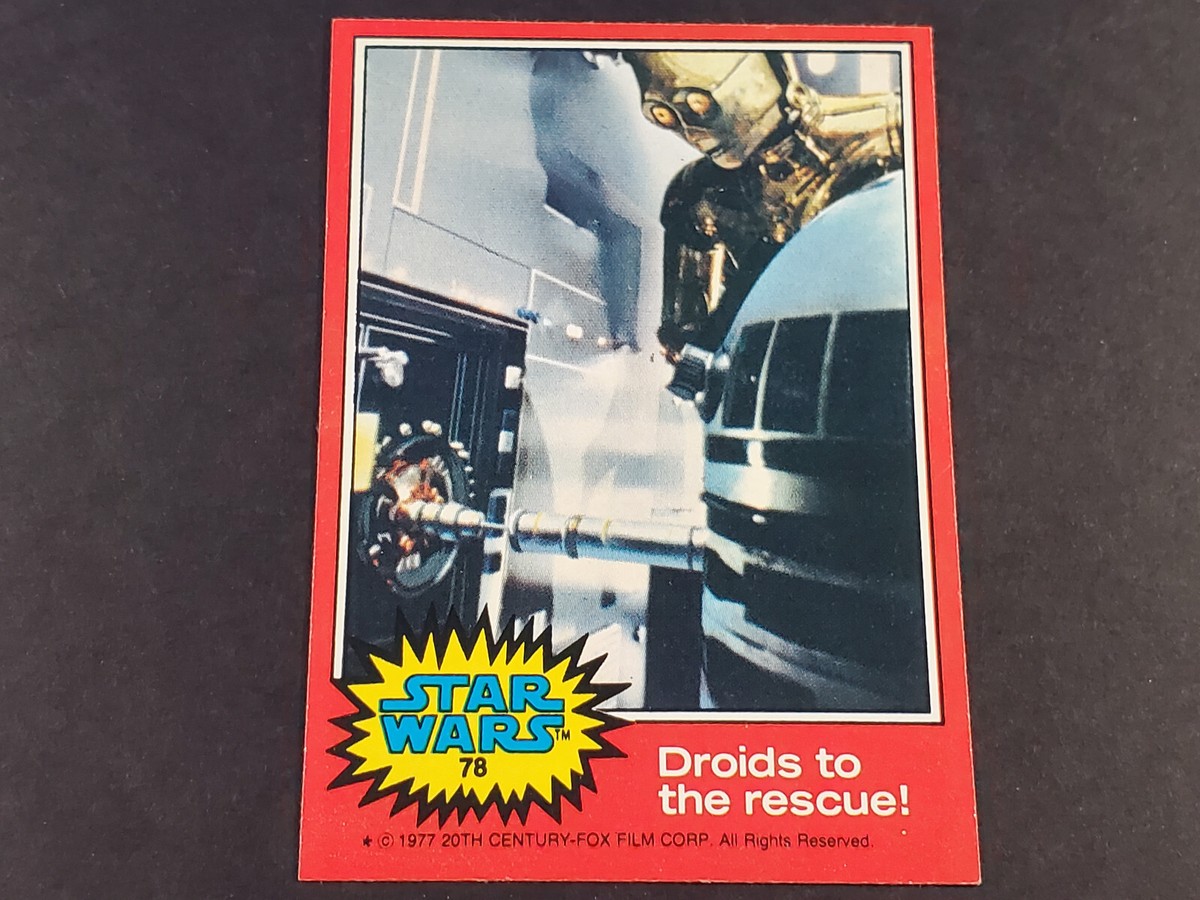 1977 TOPPS STAR WARS CARD #078 RED SERIES HIGH GRADE MINT +