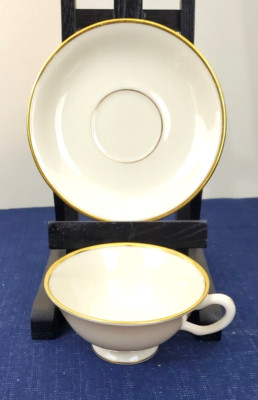 Lot of 11 Sets Lenox Mansfield Cups and Saucers crafted in the USA